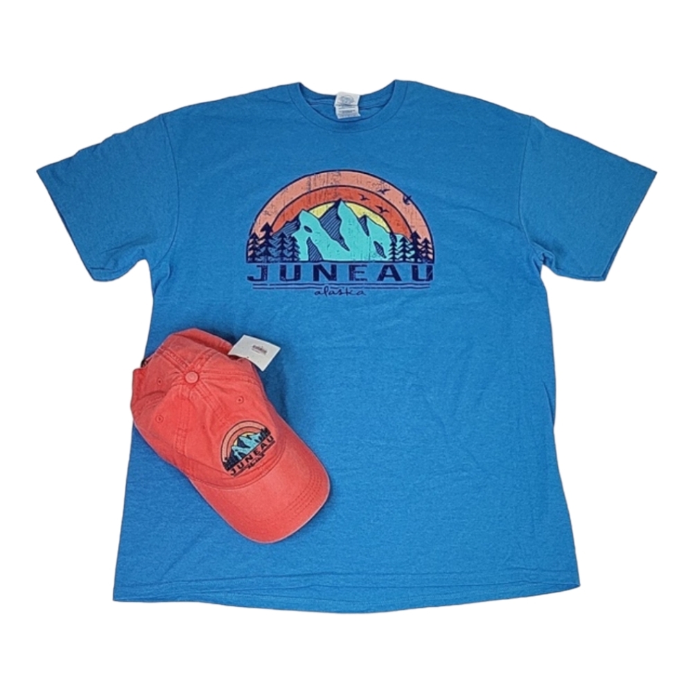 🪷 3/$20🪷 New Juneau Alaska Souvenir Shirt and cap
